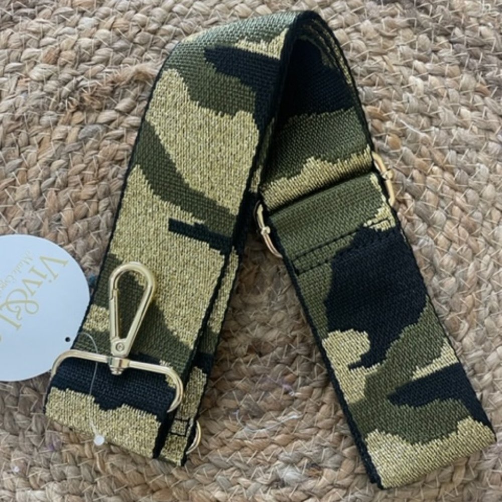 Viv&Lou Camo Crossbody Strap New with Tags